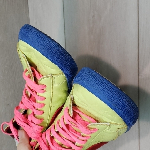 Nike Blazer Mens Mid Multicolor Hi Top Leather ID CW4649-993 Sneakers shoes sz 9 - Picture 5 of 12